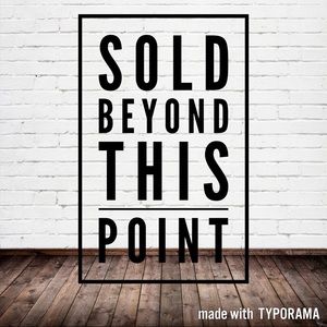 Hi Friends, Everything Beyond Here is Sold